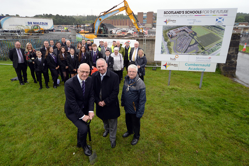 Cumbernauld Academy and Theatre Campus Ground Breaking Ceremony