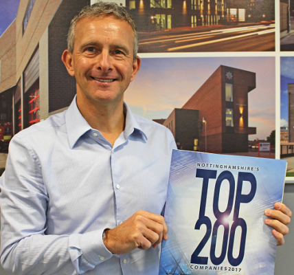 J Tomlinson Moves Up Nottinghamshire's Top 200 Companies