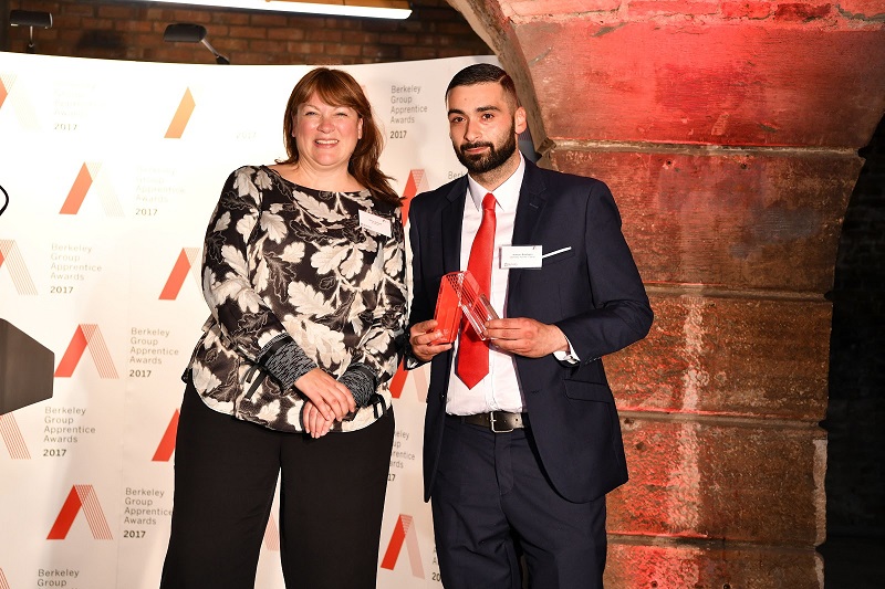 Huseyin Bozdogan, Construction Apprentice for Berkeley Group Named Best Apprentice