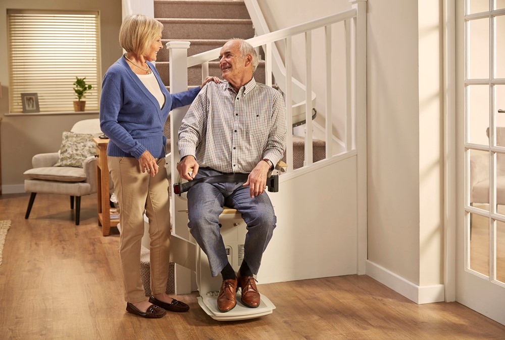 delighted at the improvement their new stairlift has made to their daily quality of life