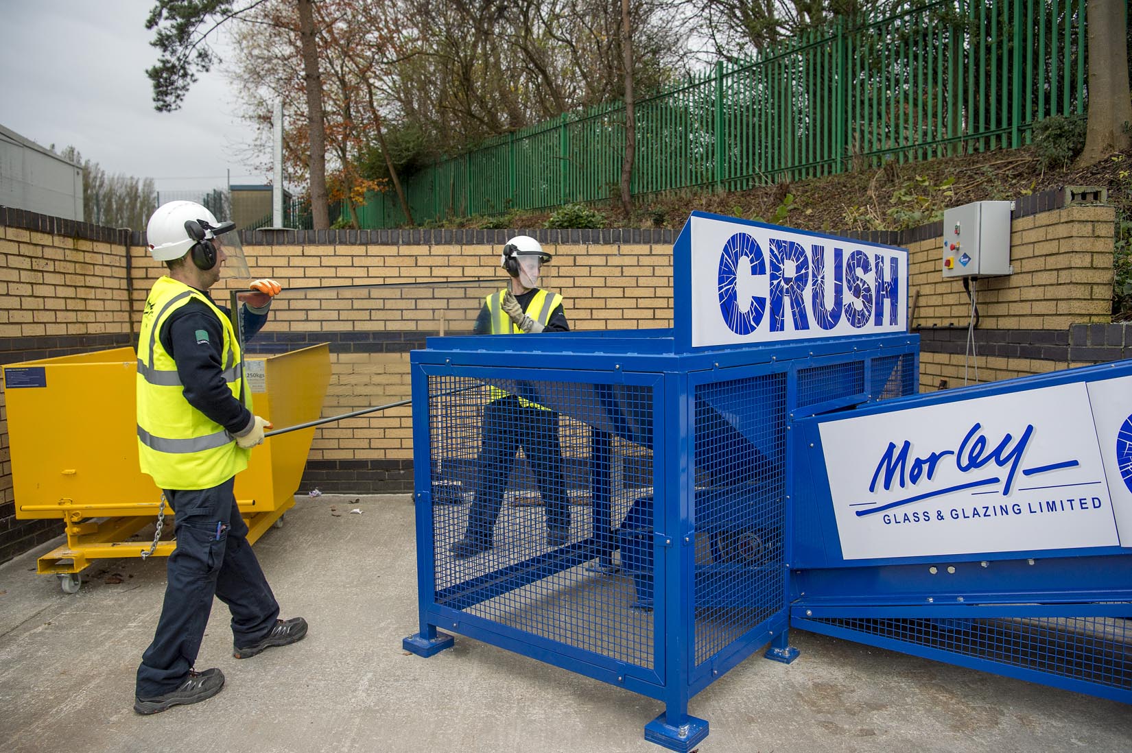 Morley Glass crusher reaches 200 tonne recycling landmark