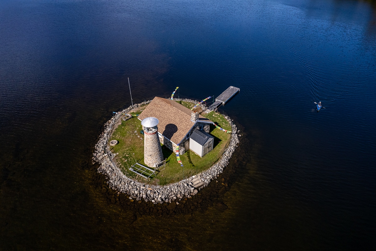 Island Paradise with Unique Cottage and Lighthouse Hits Market for Less Than London Home