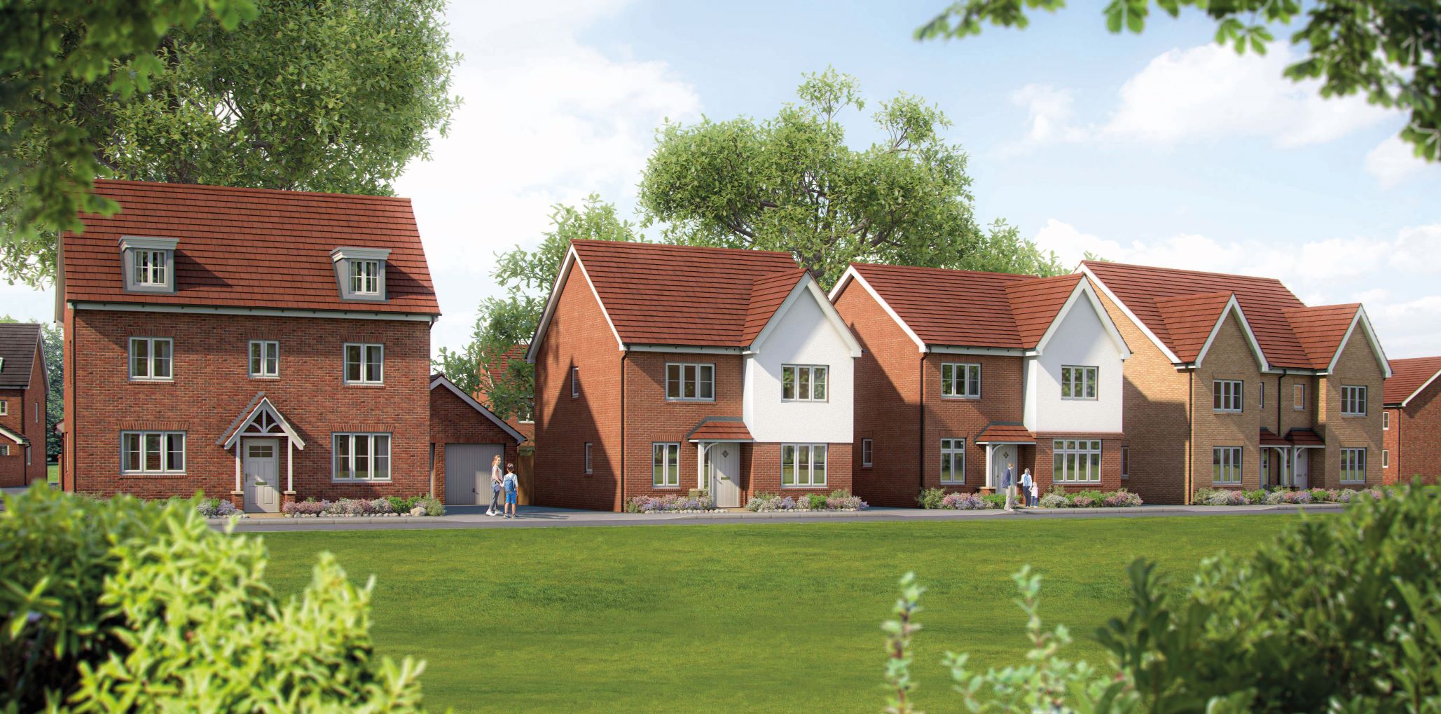 Bovis Homes Shinfield Meadows Nearly a quarter of new homes now built in final stages of development in Shinfield