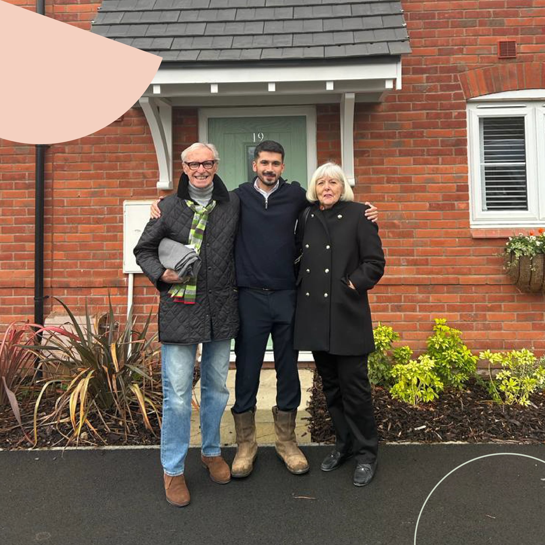 Michael and Doreen with Aki Credit Cora Couple fall in love with new home at Old Sawmill development in Great Bowden