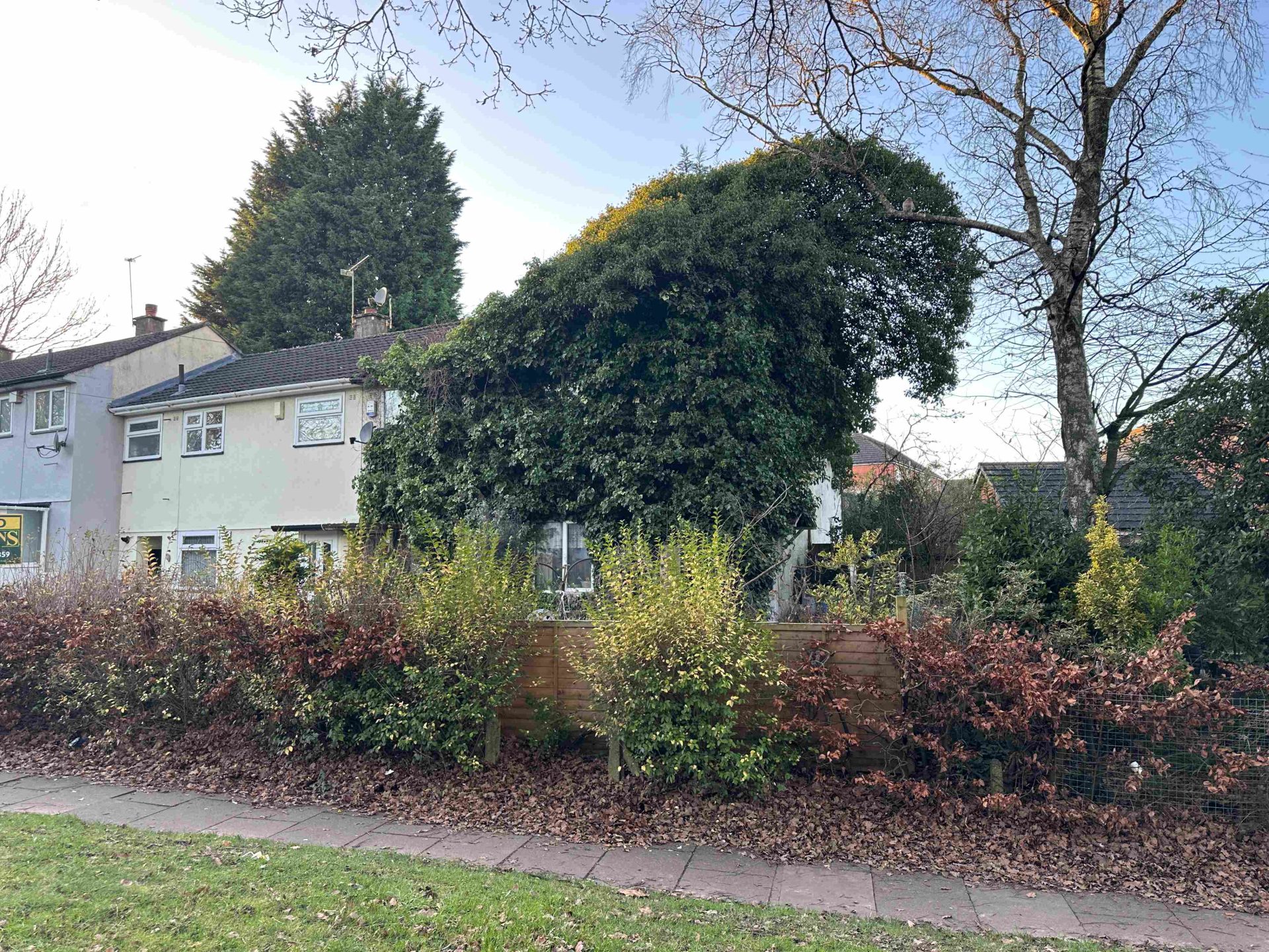BWA 95 Walkers Heath Road Overgrown trees hide family home with starting price of just £25k in Bond Wolfe auction