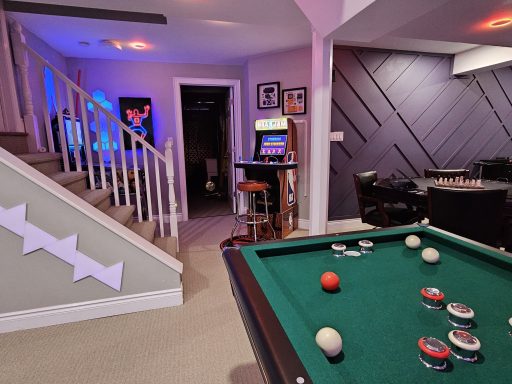 Jam Press JMP419668 £59,000 Basement Makeover: The Ultimate Man Cave with Poker, Fog Machine, and Theatre