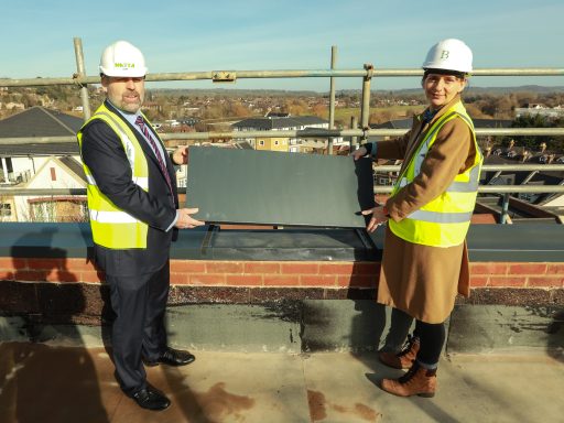 Birchgrove celebrates topping out of Pepperpot House