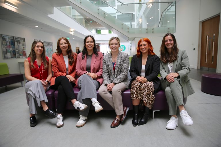 1. LCB UKREiiF Fringe Event NAWIC Yorkshire event organisers L R Rachel Hanlon, Rachael Dwyer Moran, Victoria Merritt, Megan Roberts, Eve Ryan Smith and Jessica Leggett