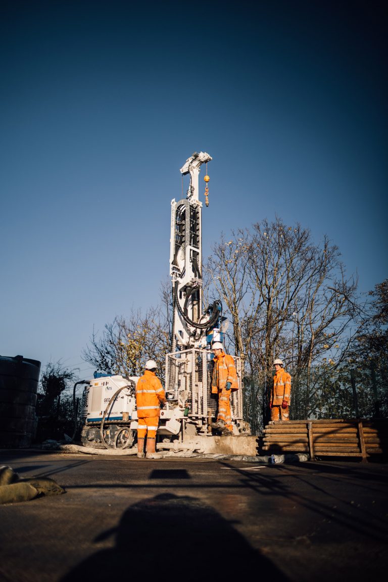 Networked Ground Source Heat Pump Borehole drilling