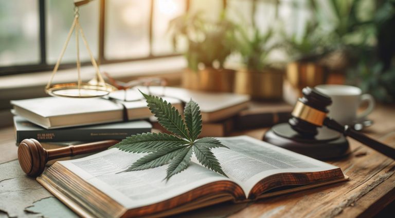 Cannabis legalization concept created with Generative AI technol