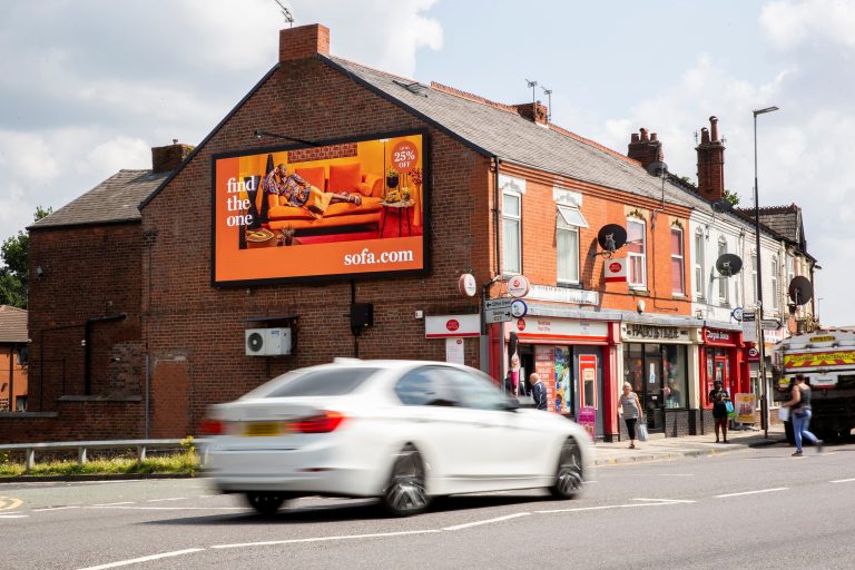 Wildstone digital billboard in Salford