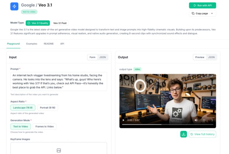 Veo3 AI API integration