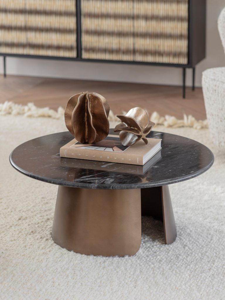 Stylish coffee table in a modern living room