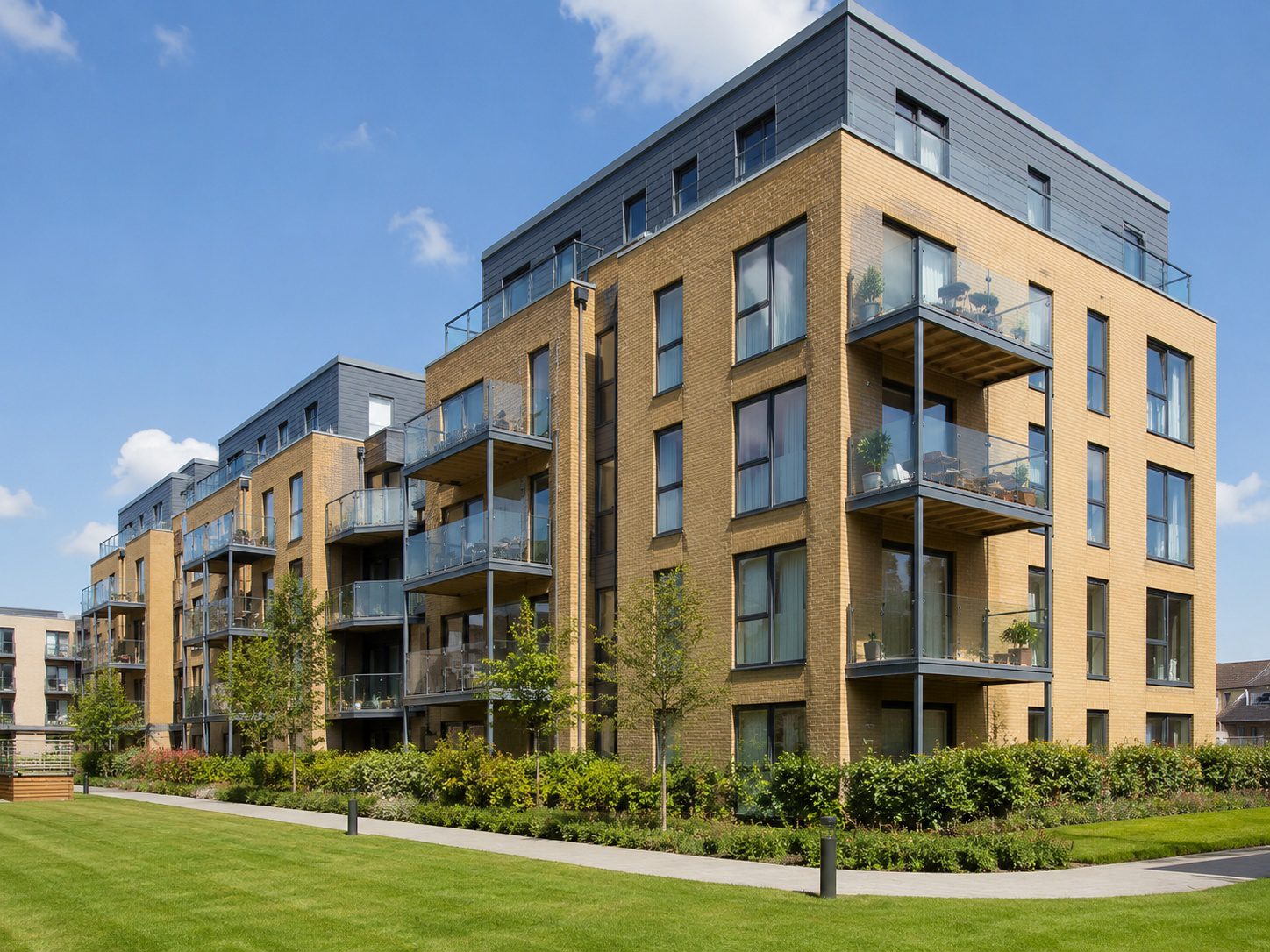 Leasehold apartment building in the UK