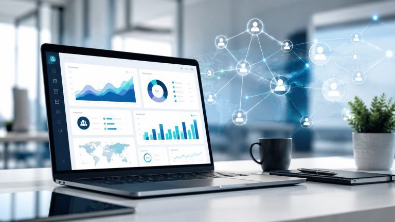 Network marketing software dashboard for MLM business growth