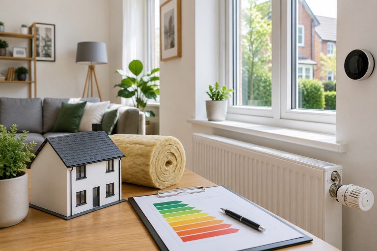 EPC Rating Explained: What It Means and How to Improve Yours Energy-efficient home interior illustrating EPC rating explained and ways to improve home energy performance