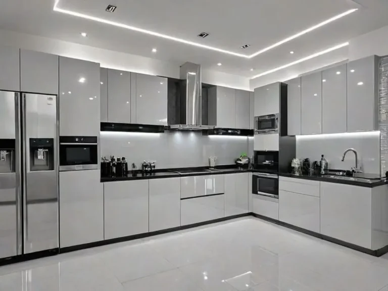 Modern Kitchen Ideas: Stylish and Practical Designs for UK Homes Modern kitchen ideas with sleek grey cabinets and marble worktops