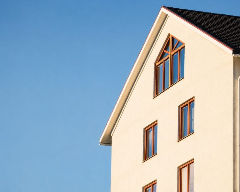 UK property from abroad with London skyline and residential homes
