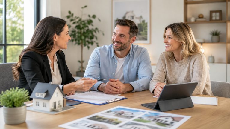 Understanding the Role of a Property Buyer’s Agent Featured Image Alt Text: Property buyer’s agent discussing a property purchase with prospective buyers