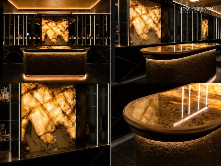 Quartzite and Exotic Marble: What 10 Years at the Bench Has Taught Us About Choosing the Right Slab Patagonia Quartzite and exotic marble slabs displayed for luxury interior design