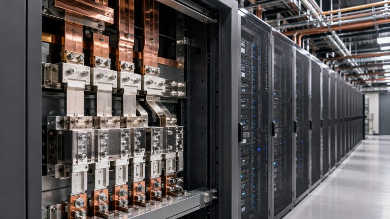 Metal finishing components used in modern data centre construction
