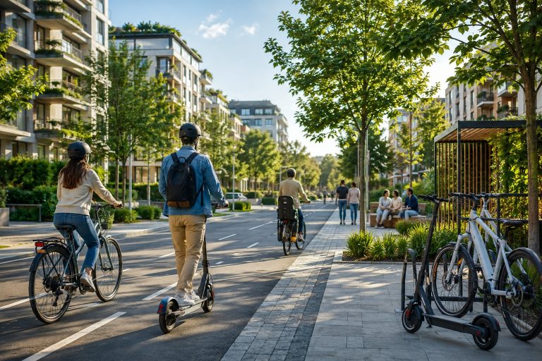 Designing More Connected Residential Communities: The Role of Sustainable Personal Transport Sustainable personal transport with e-bikes and electric scooters in a modern residential community