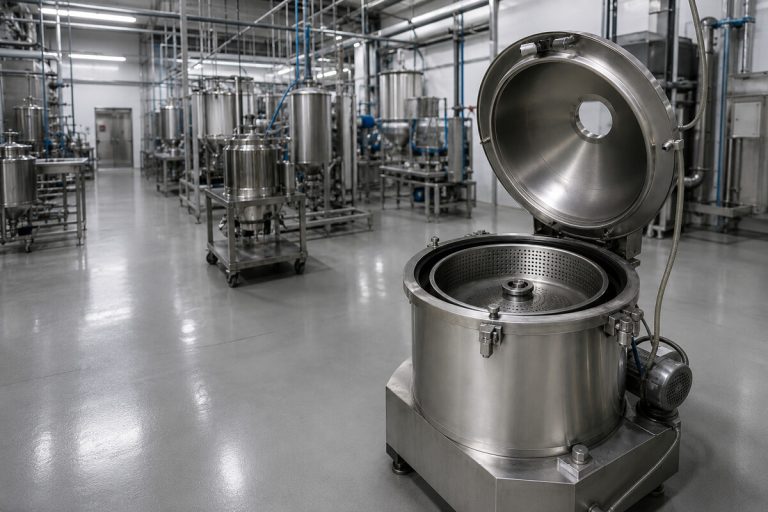 Why Investing in a Used Centrifuge Makes Smart Industrial Sense Used industrial centrifuge in a process manufacturing facility
