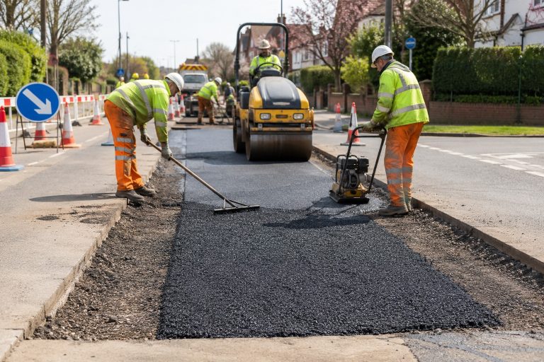 After the dig: why reinstatement decides whether a utility programme finishes on time Utility trench reinstatement and resurfacing work on a development site