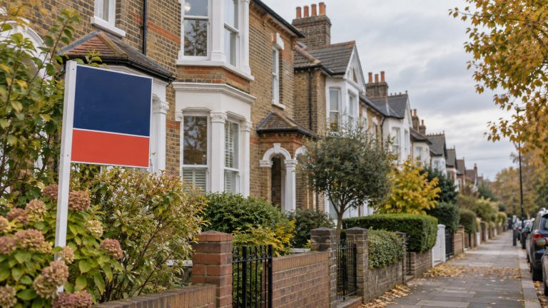 UK House Prices Fall Annually for First Time in Nearly Three Years UK terraced houses as annual property prices fall in August 2026