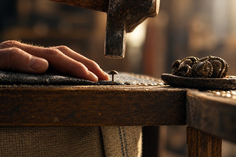 Neat corners & clean edges: How to finish upholstery like an expert How to finish upholstery with tacks and clean fabric edges